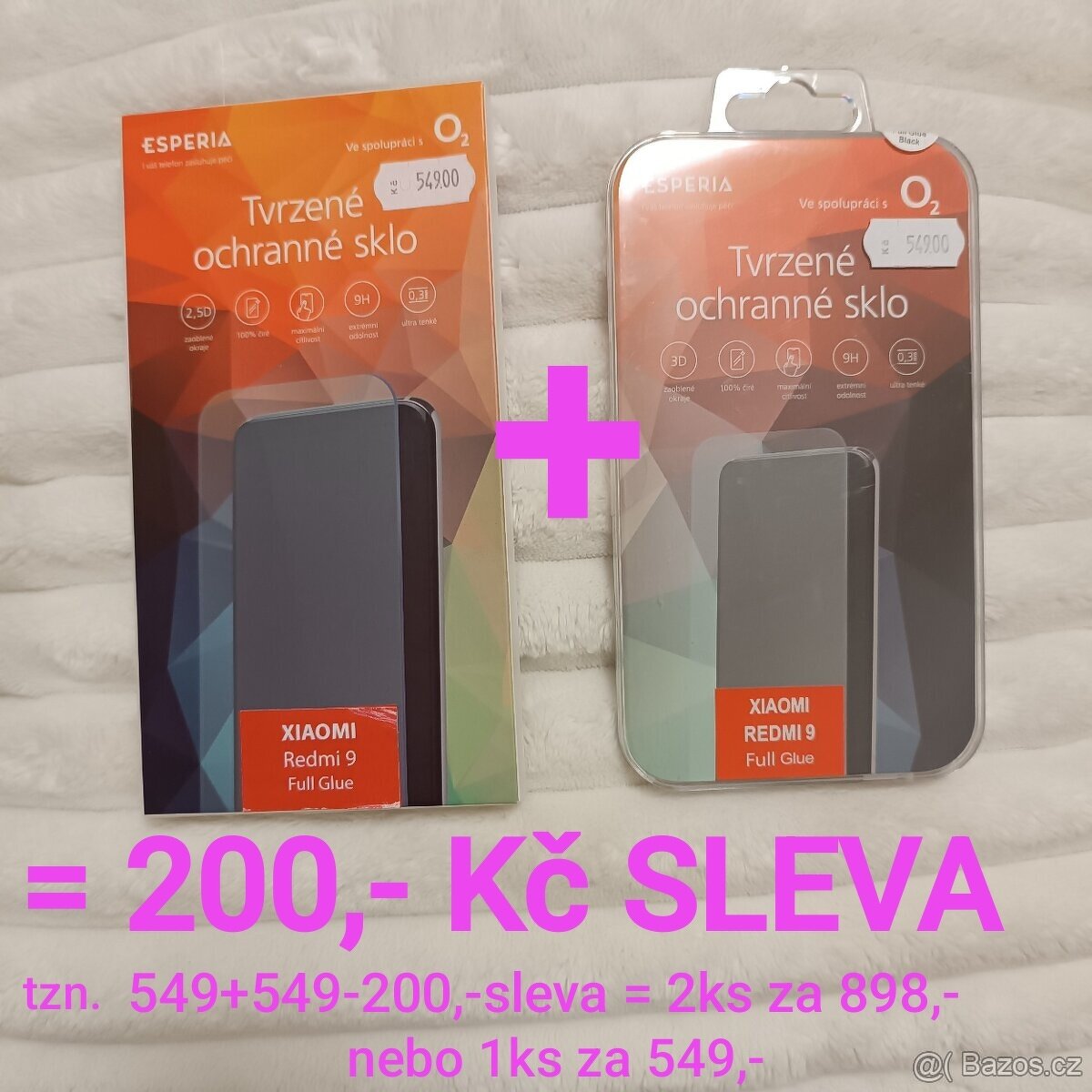 Nové, Tvrzené ochranné sklo (9H) pro Xiaomi Redmi 9 černé