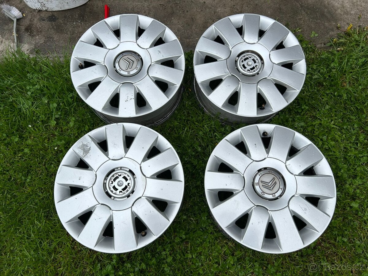 4 ks ALU disků Citröen 15" 4x108 e18