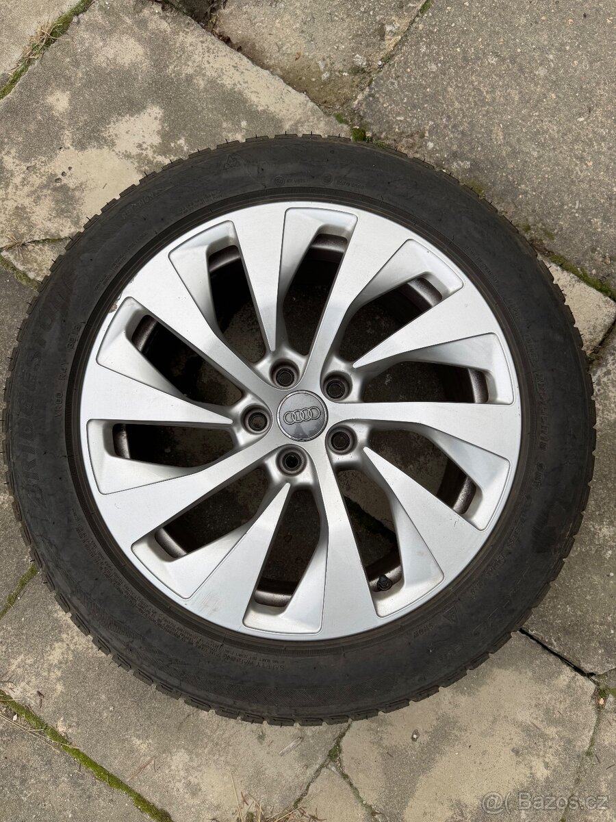 4x alu kola 5x112 18 a zimni pneu Bridgestone 225/55 R18