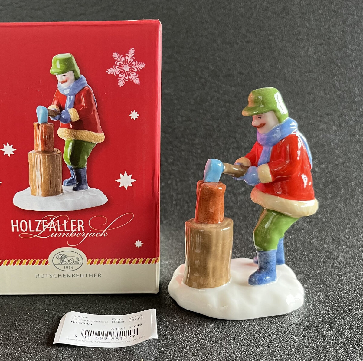 Hutschenreuther Soška Dřevorubec 10 cm, Renata Fučíková