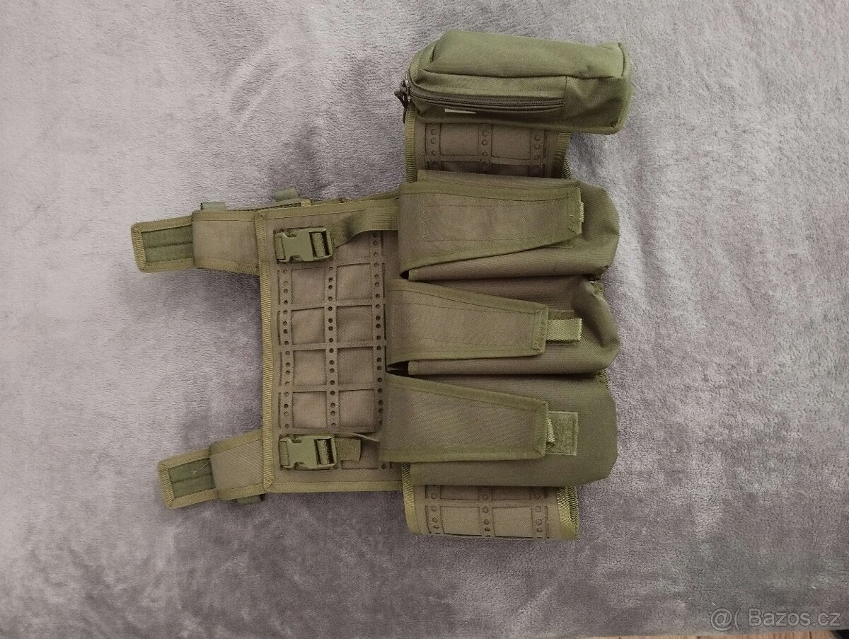 Taktická vojenská airsoft vesta + sumky