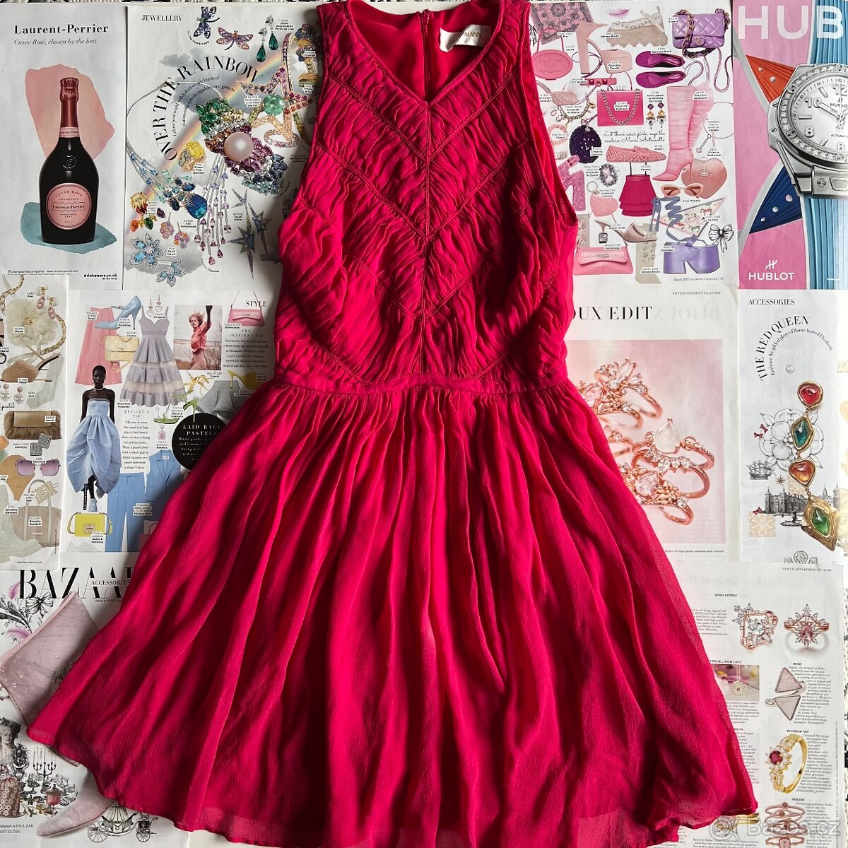 Zimmermann mini hodvábne šaty XXS
