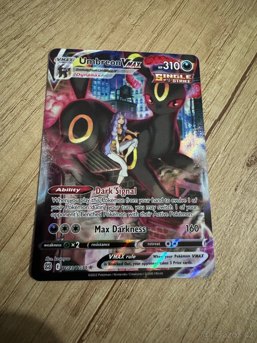 Prodám pokémon kartu V Max Umbreon