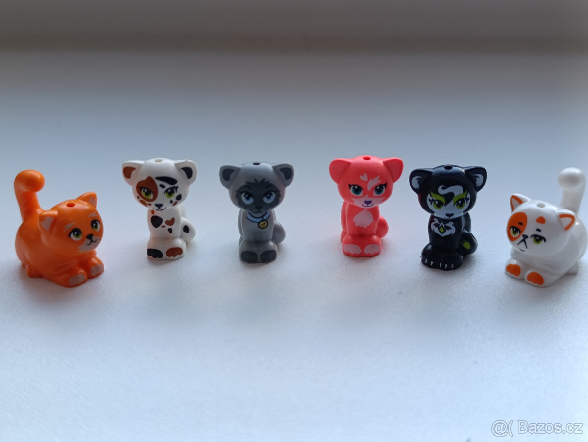 Lego Friends zvířátka - kočky, kočičky, nové