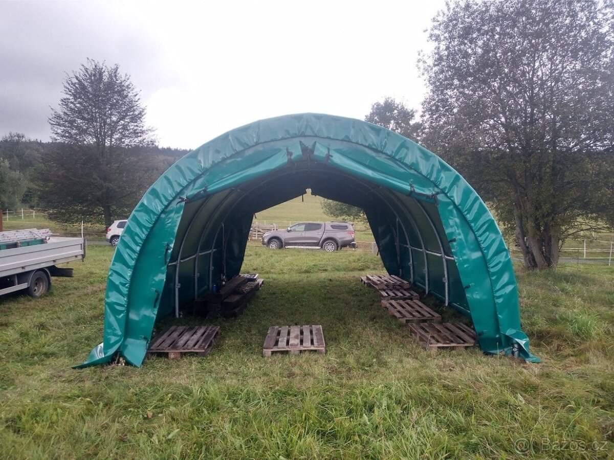 Plachtová hala R20-10 (6 x 9,2 m) – Garáž, sklad, přístřešek
