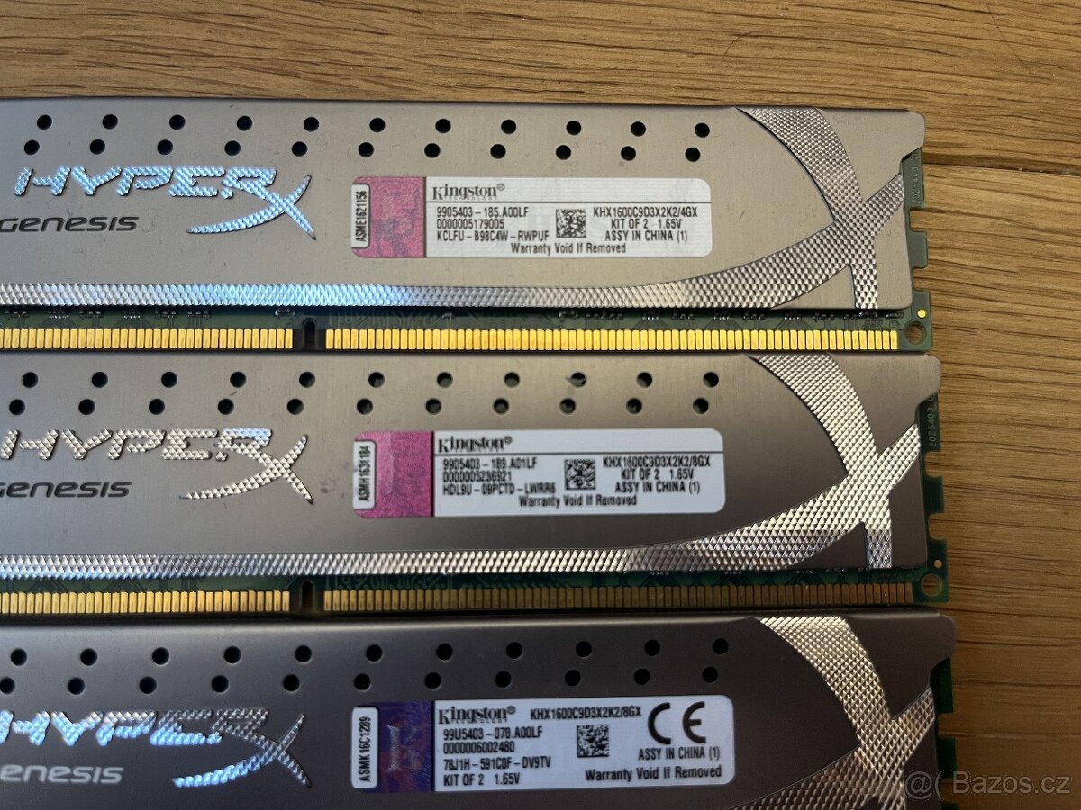 Kingston HyperX Genesis 2x 4GB a 2x 8GB