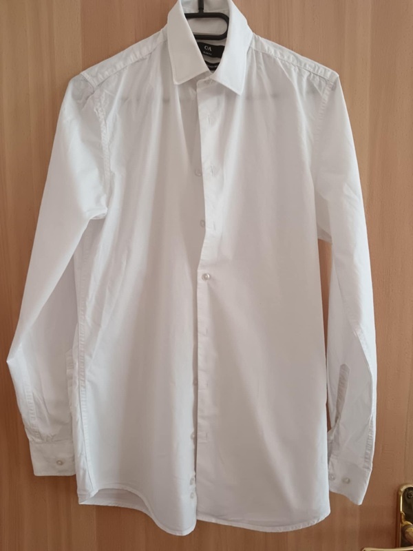 Společenská košile - chlapecká, vel. XS/SlimFit (35-36)