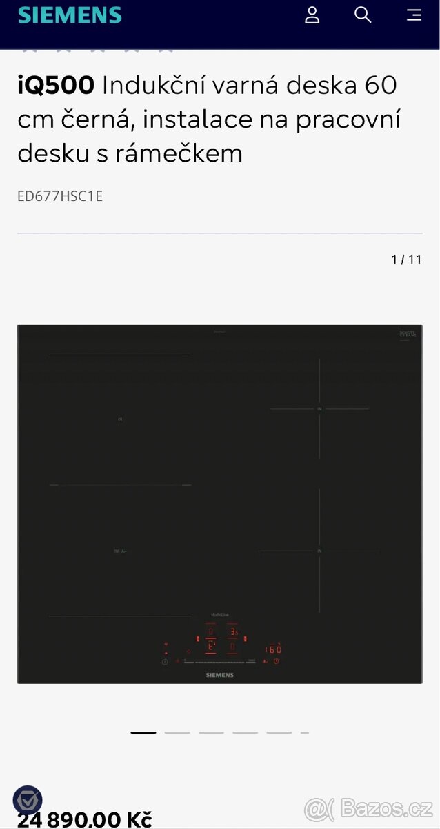 Nová ind.deska SIEMENS STUDIO LINE-COMBIZONE - TOP CENA