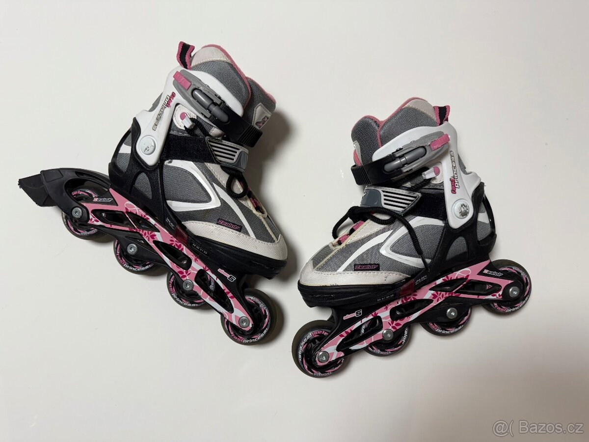 Dívčí in-line brusle nastavitelná vel. 29-32