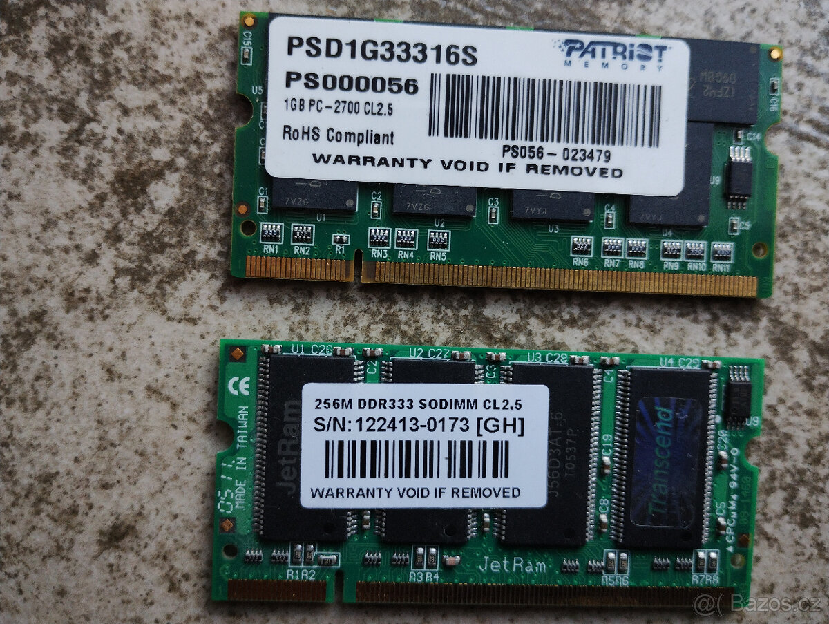Patriot Signature 1GB DDR 333 SO-DIMM: Nabídněte