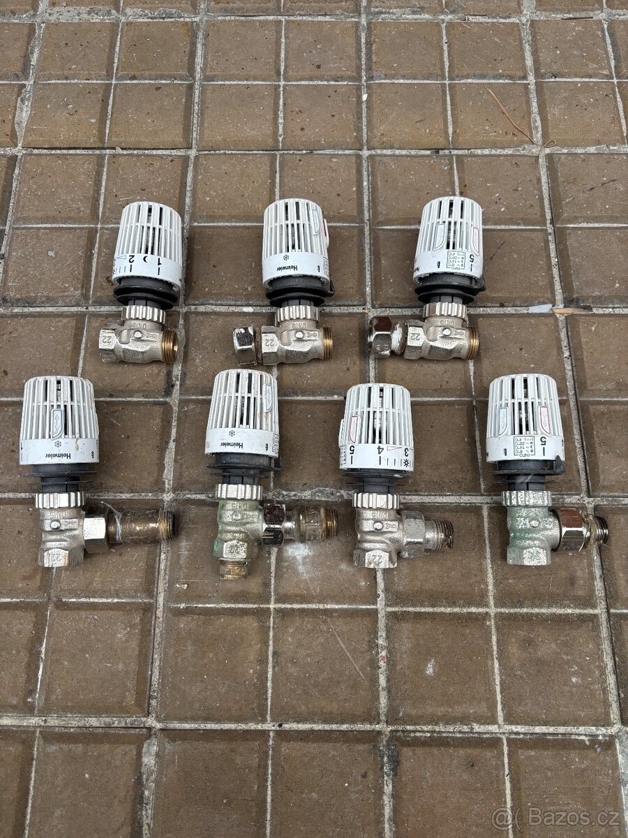 Ventily a termostaticke ventily k radiatorum