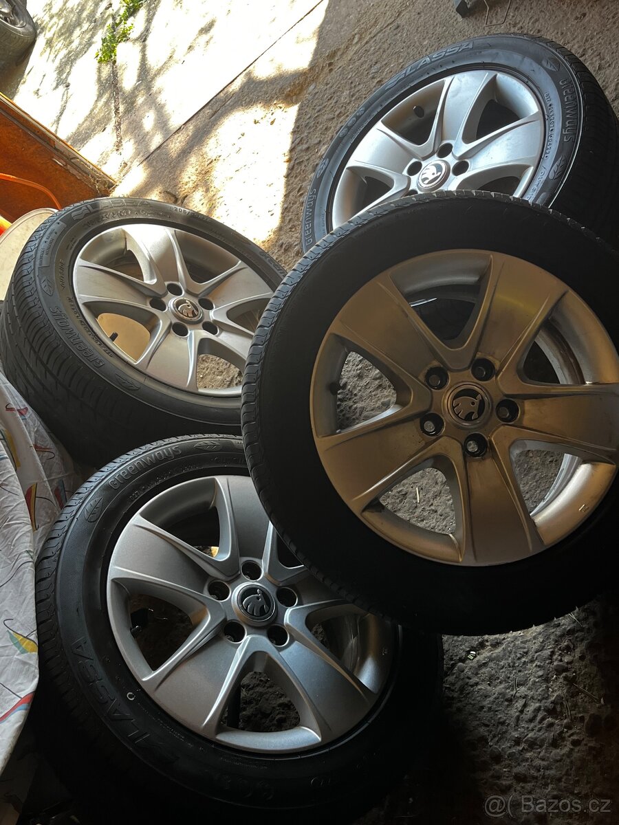 Originál sada kol Škoda 5x112