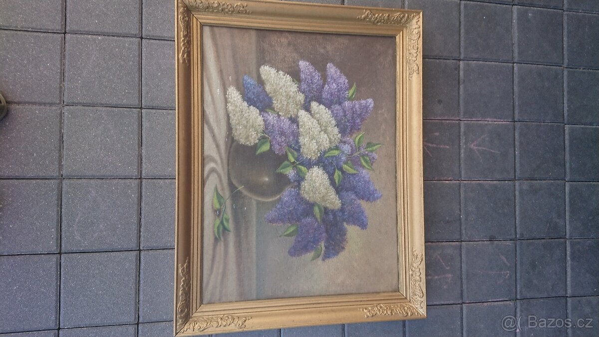 Dřevěný rám s obrazem