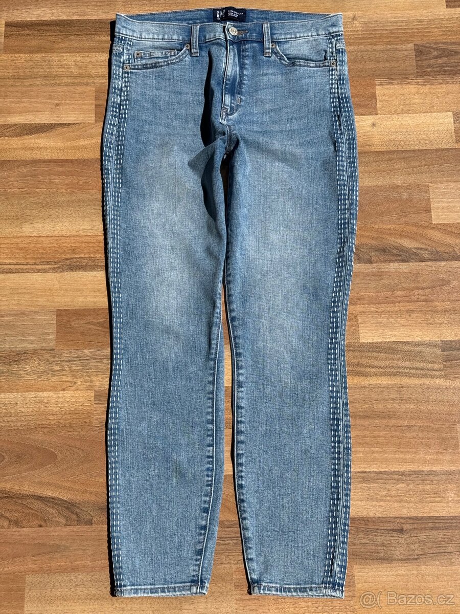 Dámské skinny džíny nad kotníky, zn. GAP, vel.M (38)