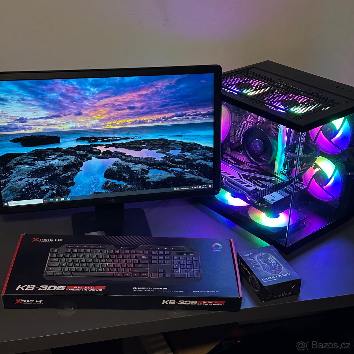 CENA ZA VŠE: PC Ryzen 5 / RX570 / 16GB SSD+HDD + monitor