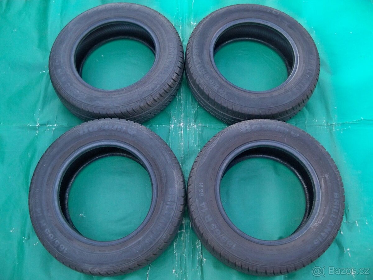 4x Letní pneu Barum Brillantis2 185/65R14 6/7MM:Cena za sadu