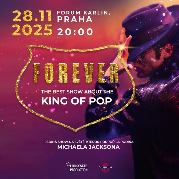 👍 Show Michael Jackson 28.11.2025 pá 20:00, 2 vstupenky