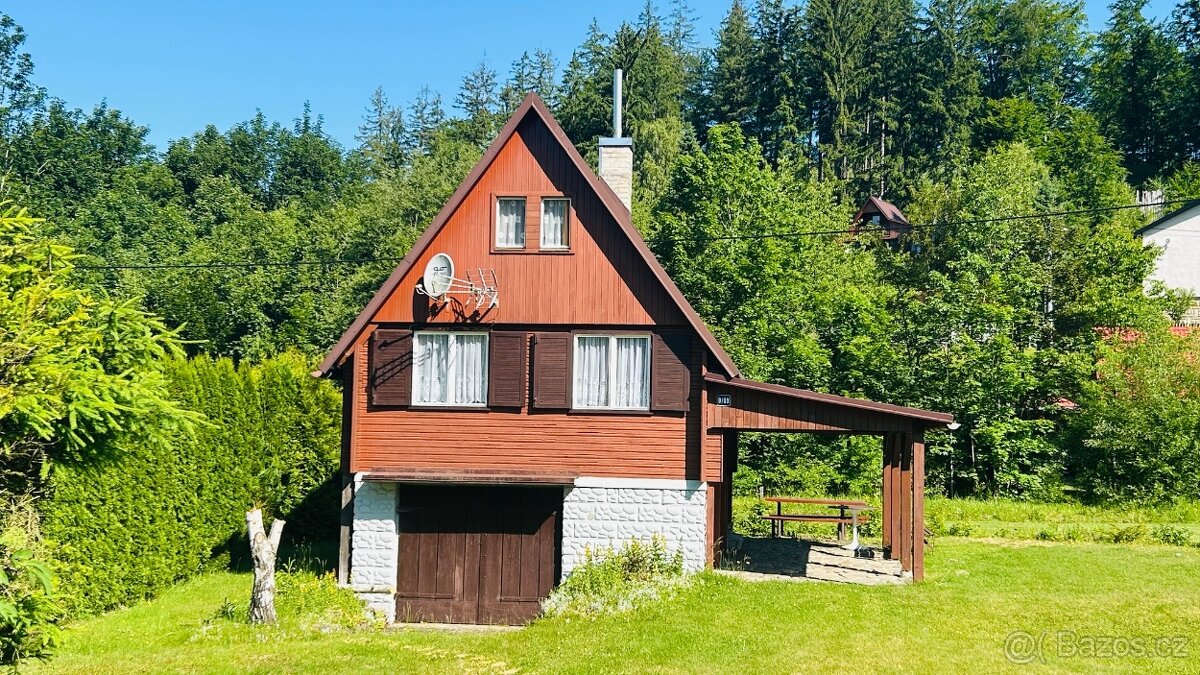 Chata 64m2 na Prostř Bečvě, asfalt, SLEVA 300 TIS.