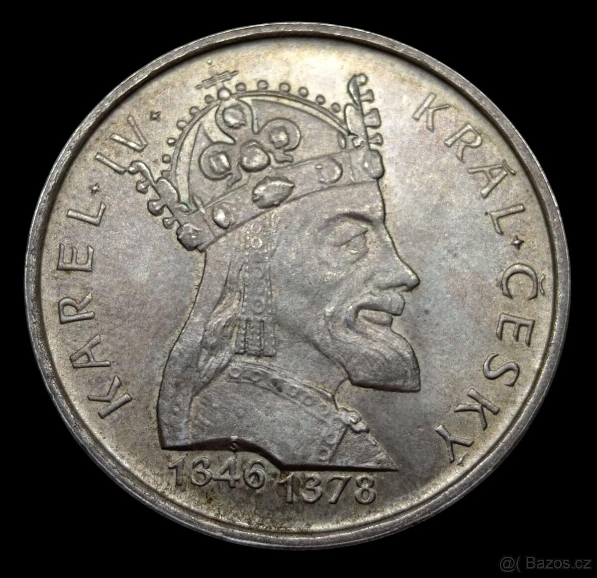 Stříbrná 100 Kčs 1978 Karel IV.