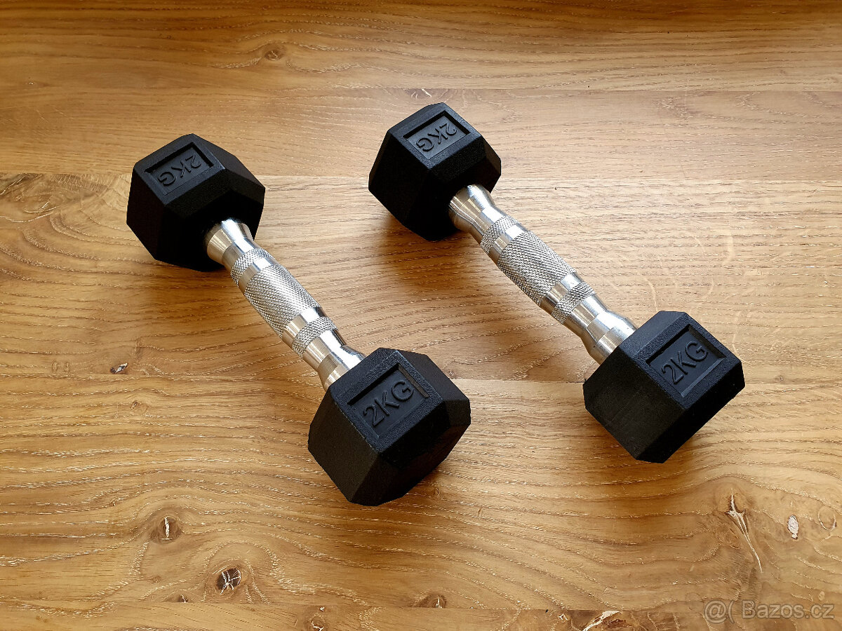 jednoručky činky - HEXA 2-10kg (108kg)