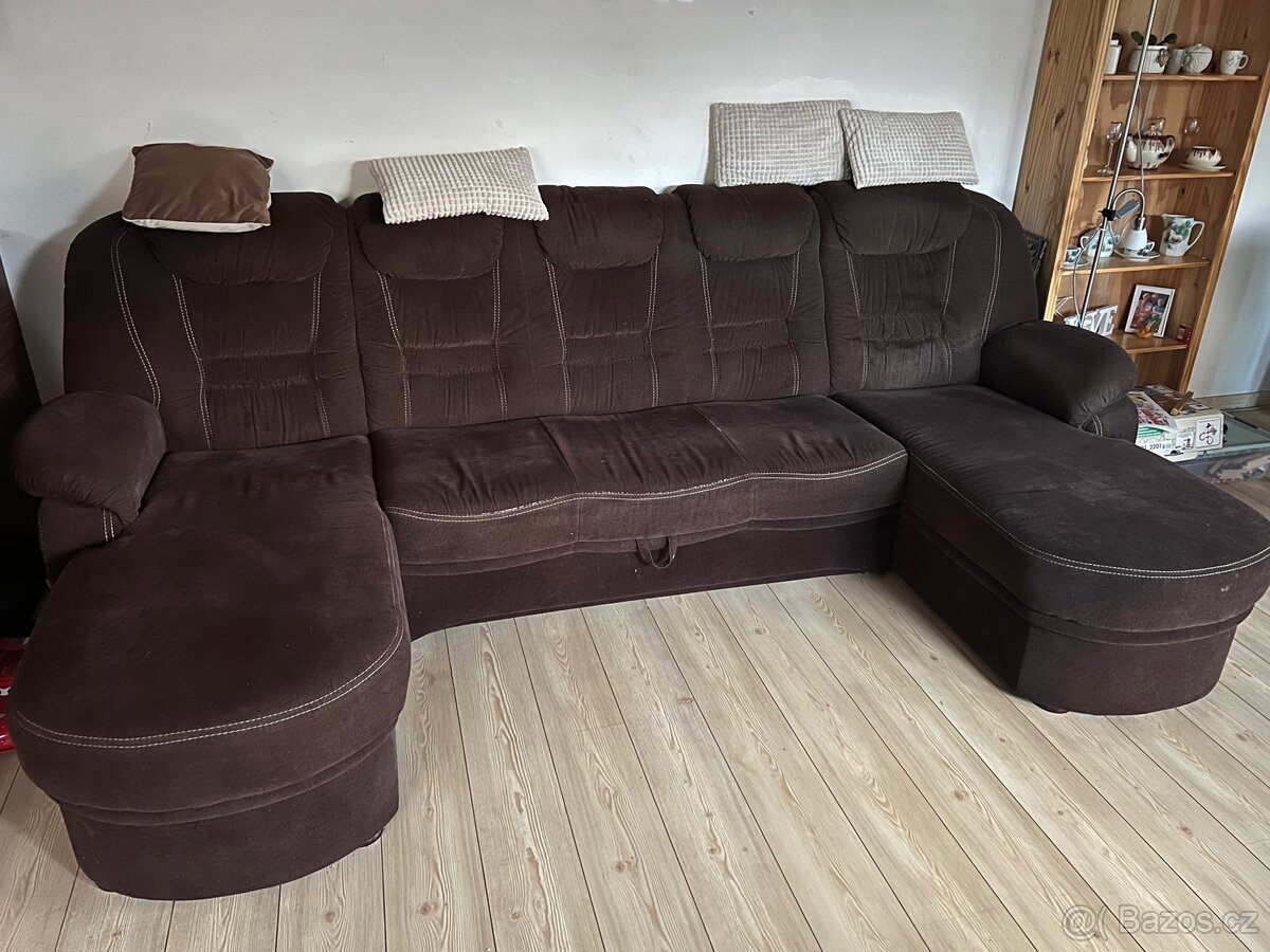 Rozkládací sedací souprava do U