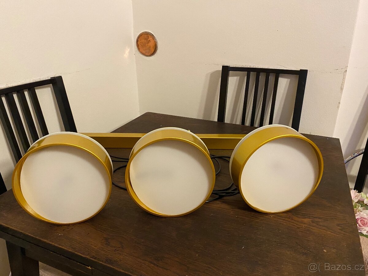 Stropní LED svítidlo Combi, matně zlatá