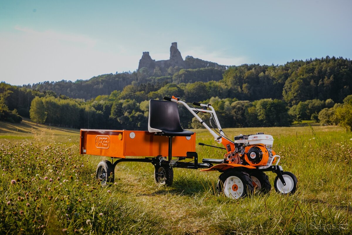 Prodám malotraktor+brz.sklopny vozík a příslušenství