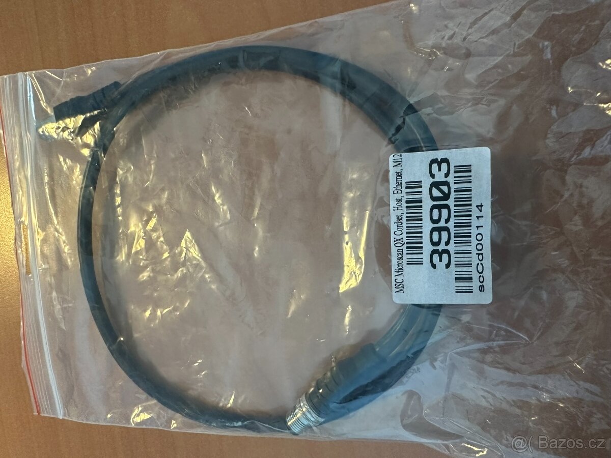 KABEL Microscan QX Cordset, Host, Ethernet, M12 8-Pin Plug