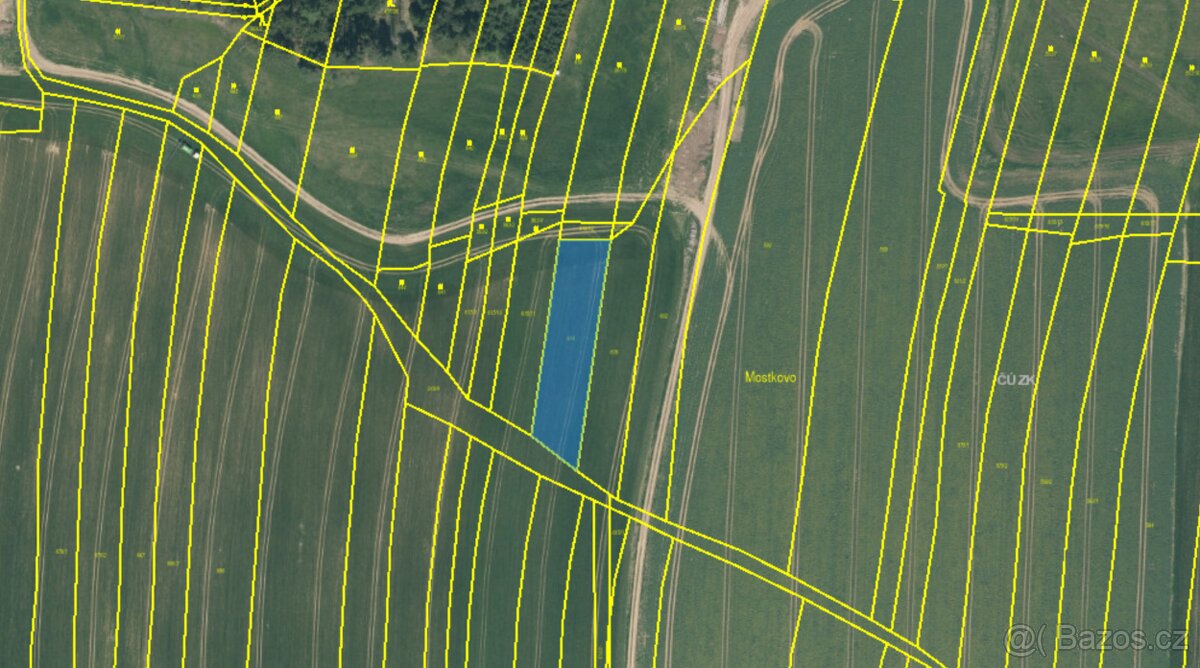 Prodej pole 1888m² ( 88 Kč/m² )