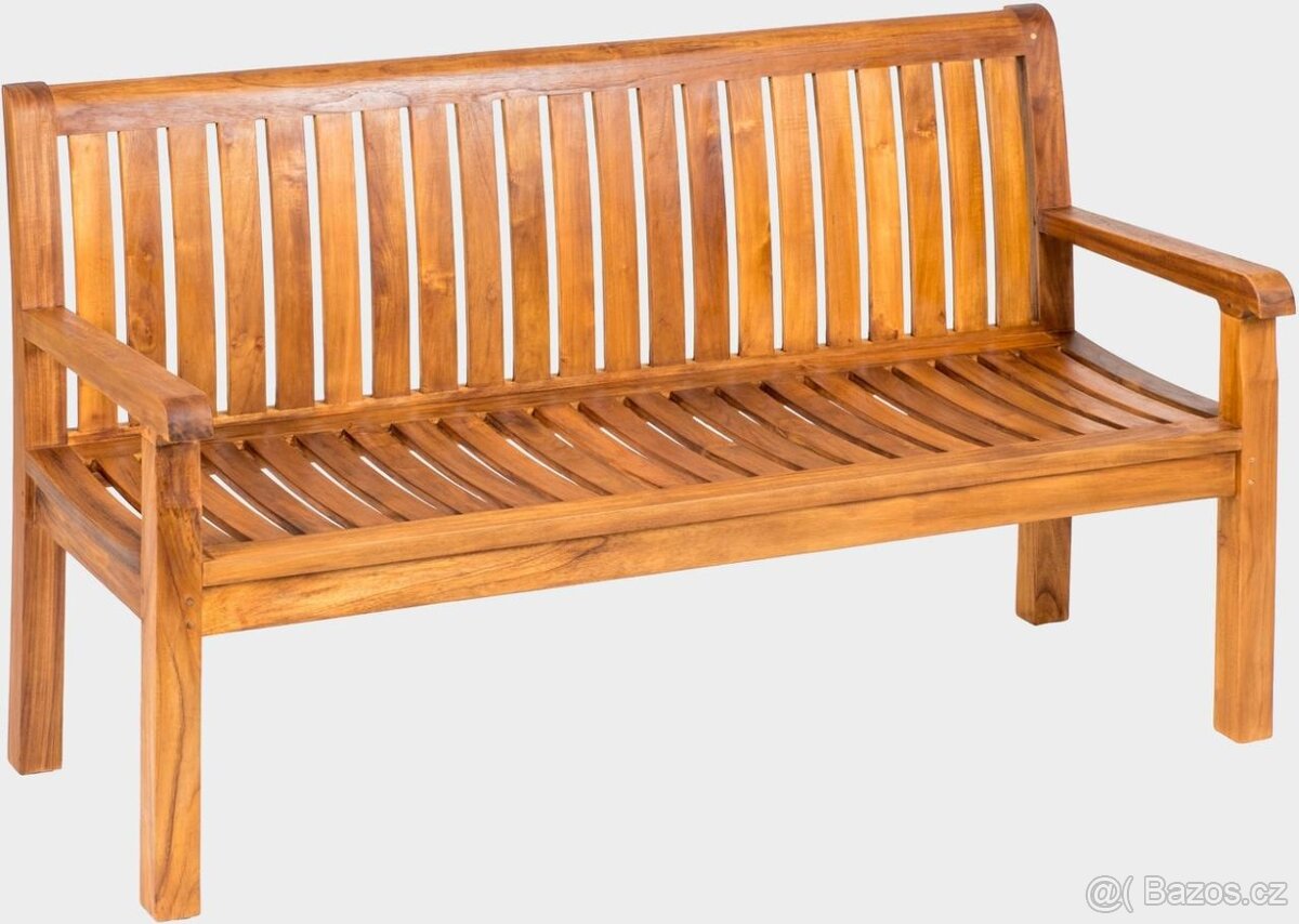 Zahradní lavice TEAK - masivní- nová