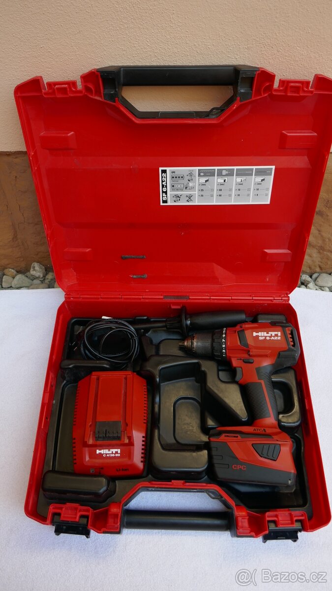HILTI SF 6-A22 kufr/1X 5.2Ah/nabíječka