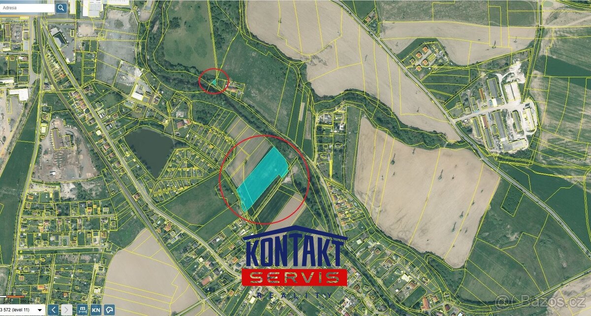 Lukrativní pozemky v centru obce Kamenný Újezd