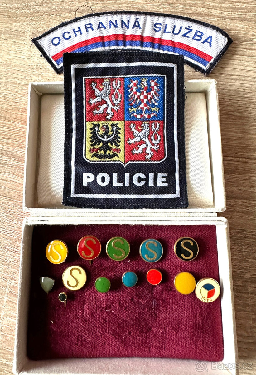Ochranná služba Policie ČR odznaky
