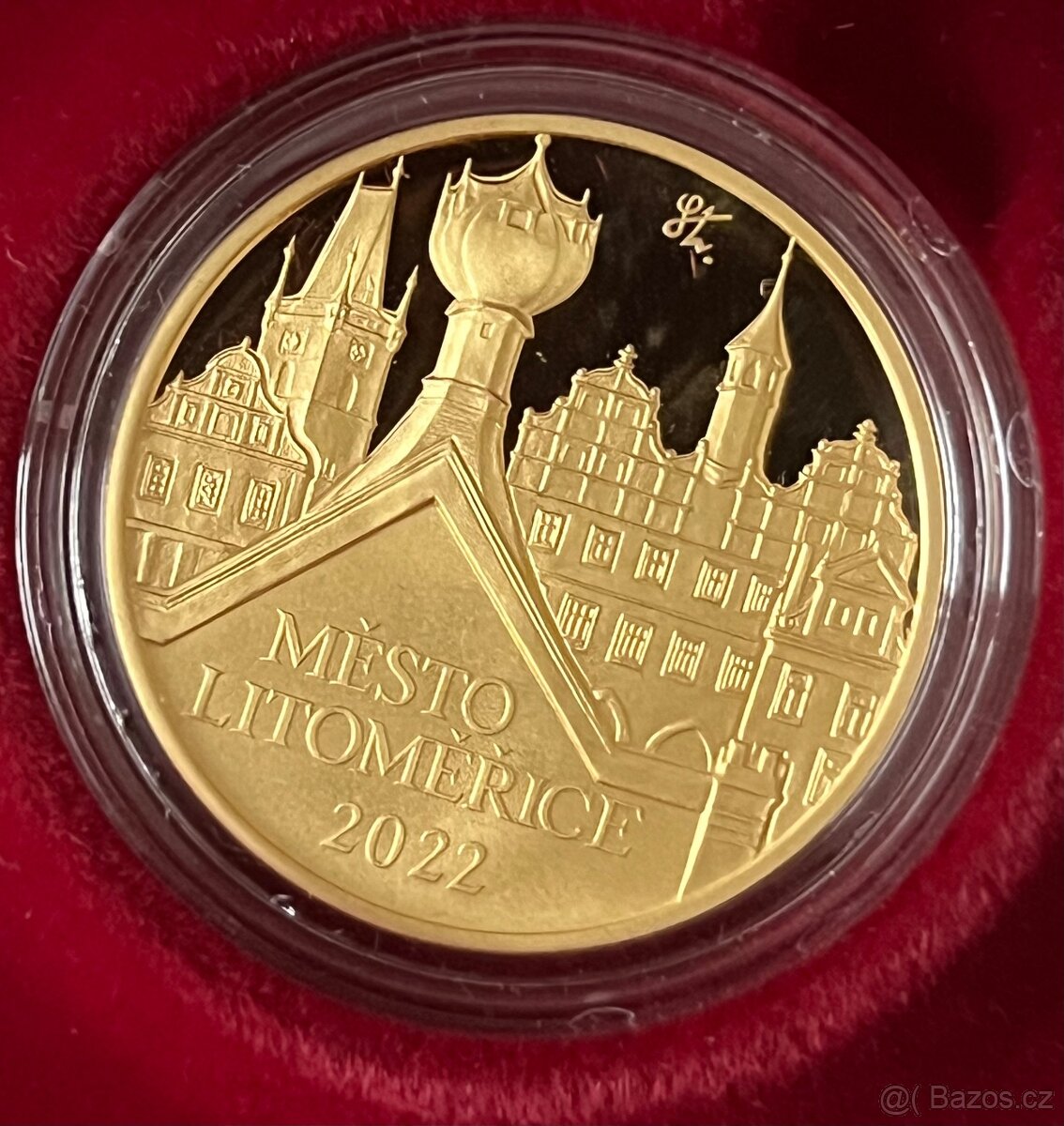 Zlato / zlatá mince MPR Litoměřice 2022 Proof