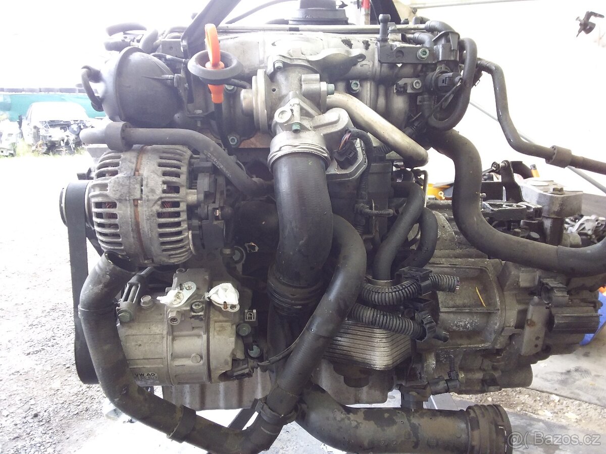MOTOR 2.0TDI 103KW+PŘEVODOVKA 6Q MANUAL NAJETO 170TKM.