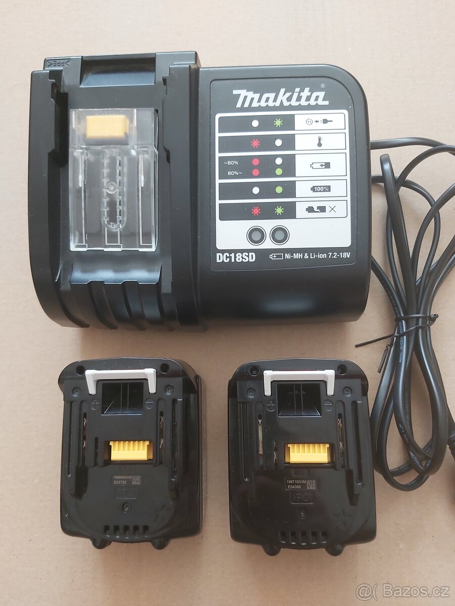 Nabíječka a baterie Makita