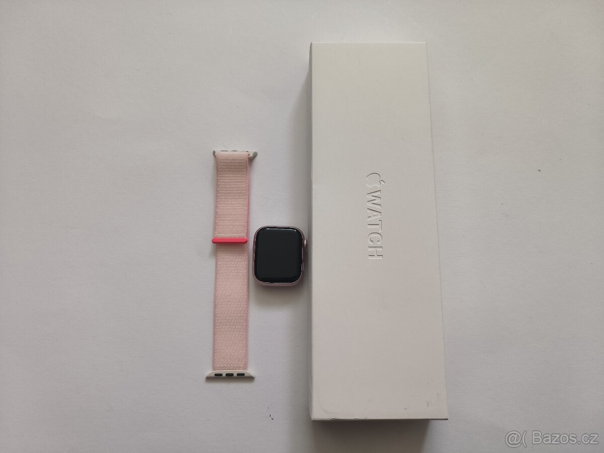 apple watch 9 45mm Pink / Batéria 90%