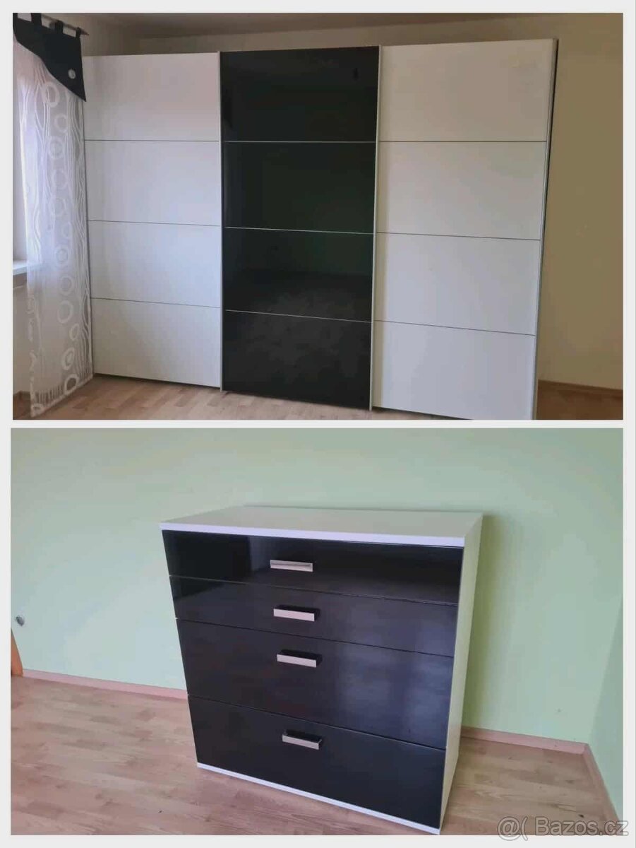 Prodám POUZE luxusní černou komodu vysoký lesk