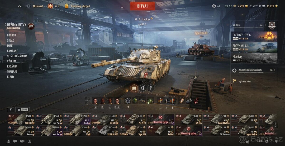 World of Tanks účet včetně emailu WoT 11 HACKER