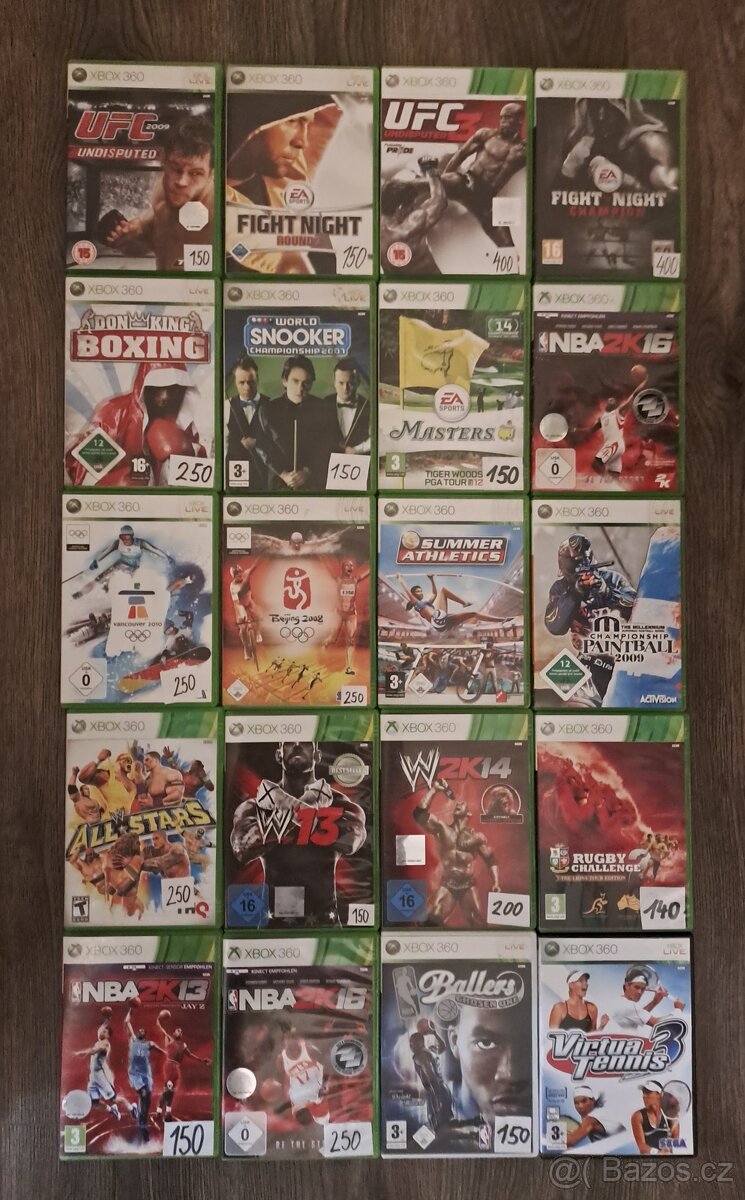 Sportovní hry na Xbox 360