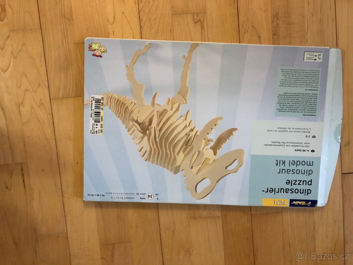 Tyrannosaurus Rex Puzzle Dinosaurus - 3D vzhled 7let + Tchib