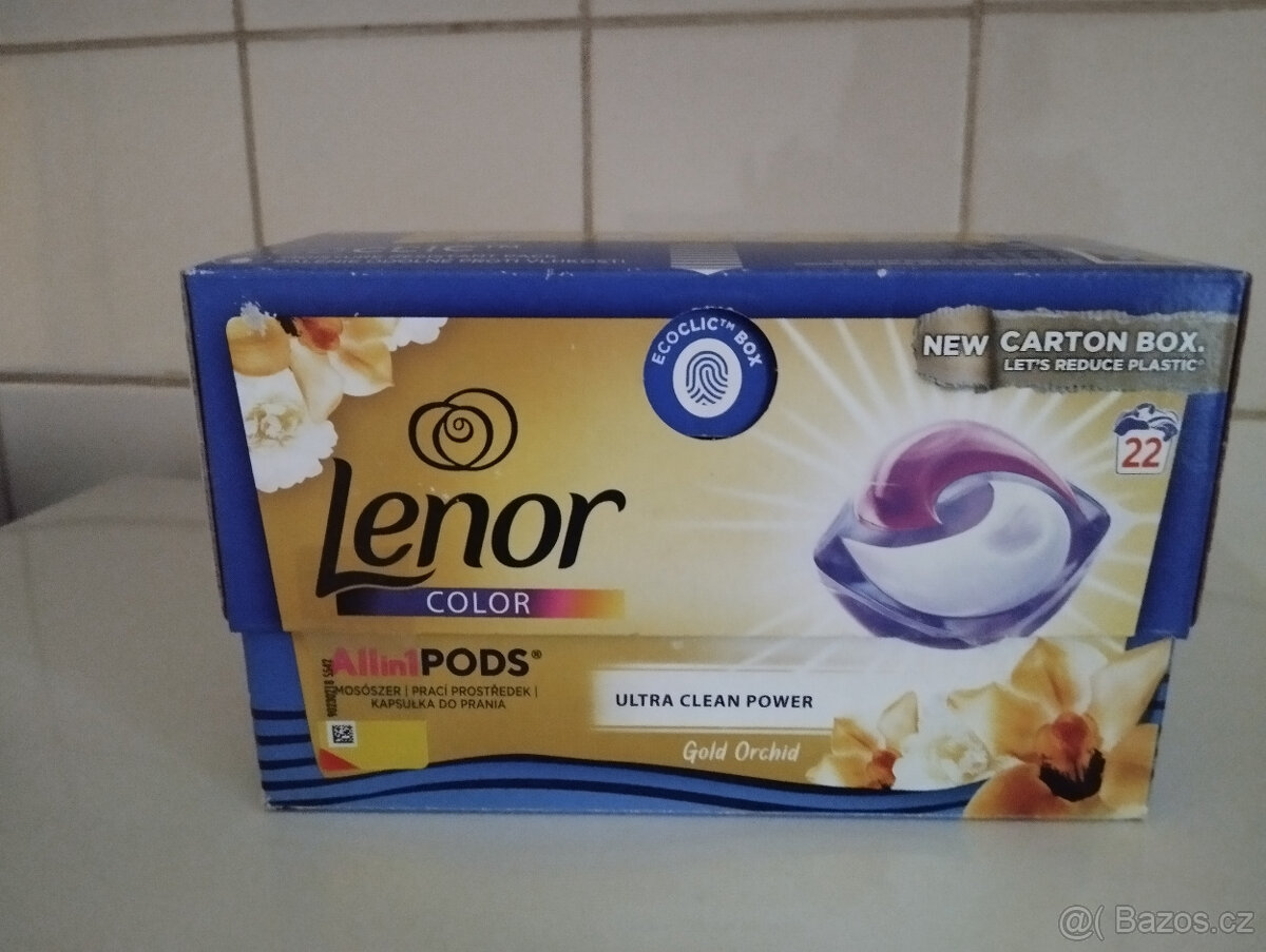 LENOR prací gelové kapsle Gold Orchid