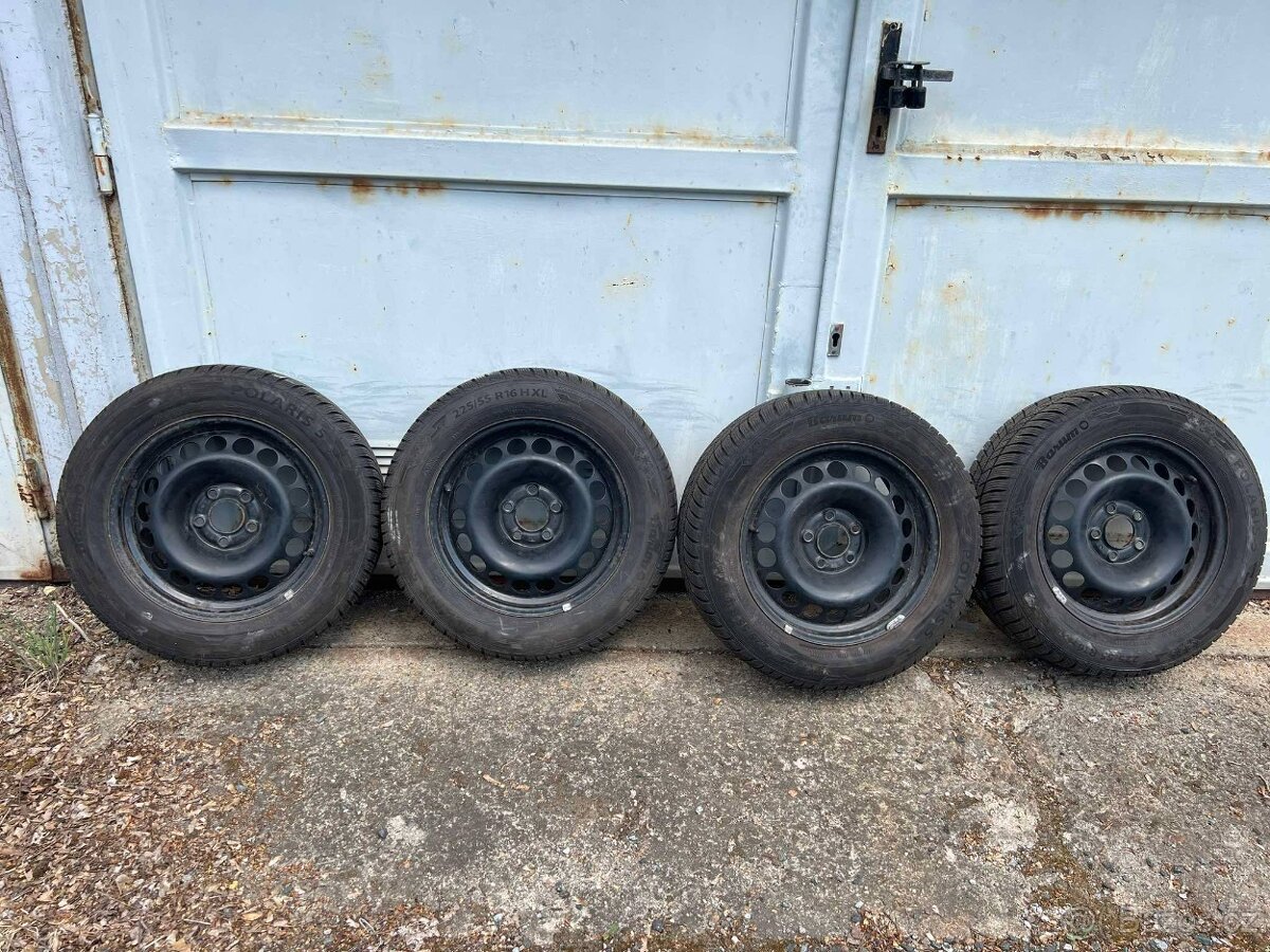 ORIGINÁL AUDI PLECHOVÉ DISKY 5X112 R16 ET39 VČ. ZIMNÍHO PNEU