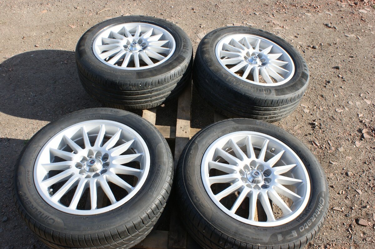 dvojí rozteč 5x100 5x112 alu VW Seat Skoda Audi letni pneu