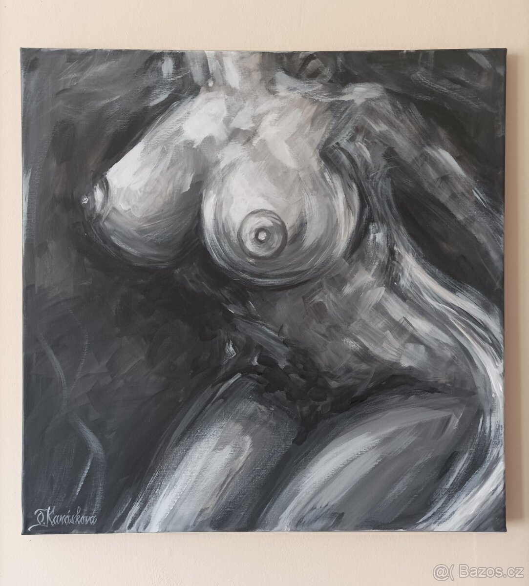 Akt 50x50, DOPRAVA ZDARMA