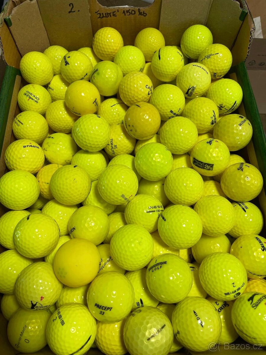 Golfové míčky žluté