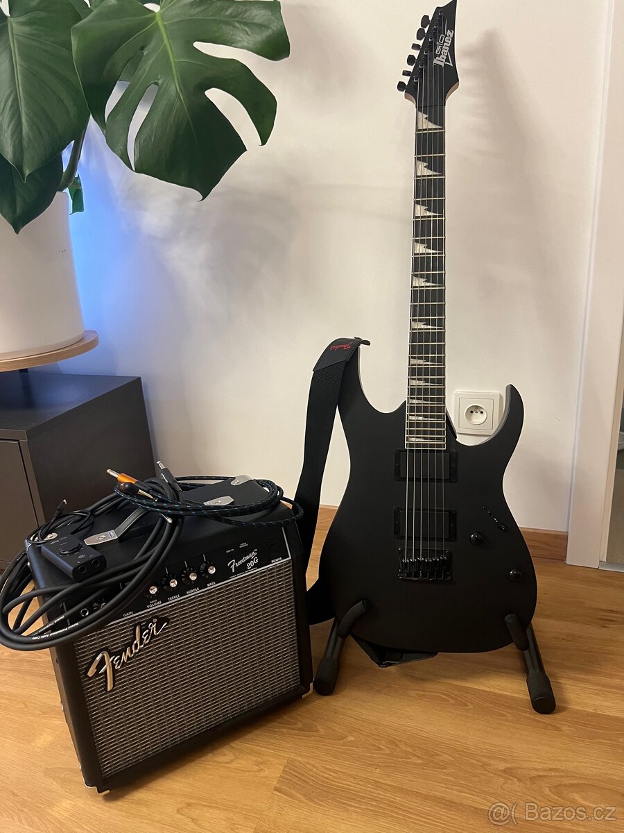 Elektrická kytara Ibanez Gio + Fender Frontman 20G (komplet)