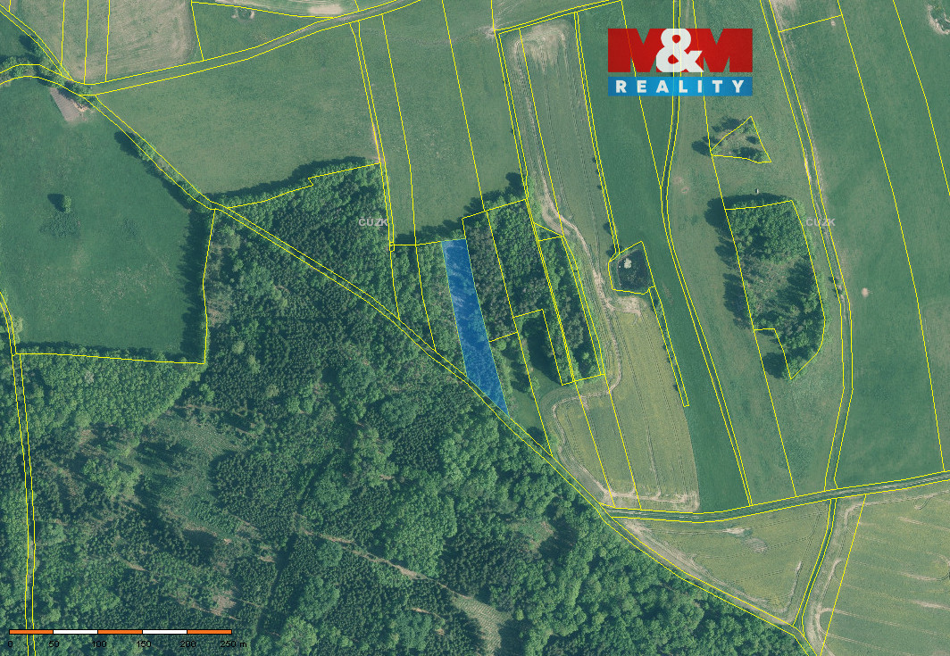 Prodej lesa, 5564 m², Skály