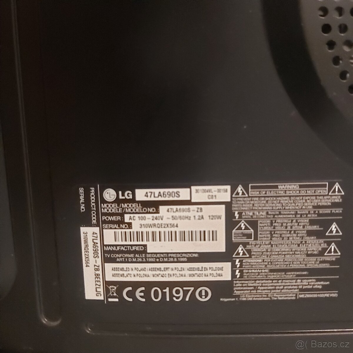 3D TV LG 120cm