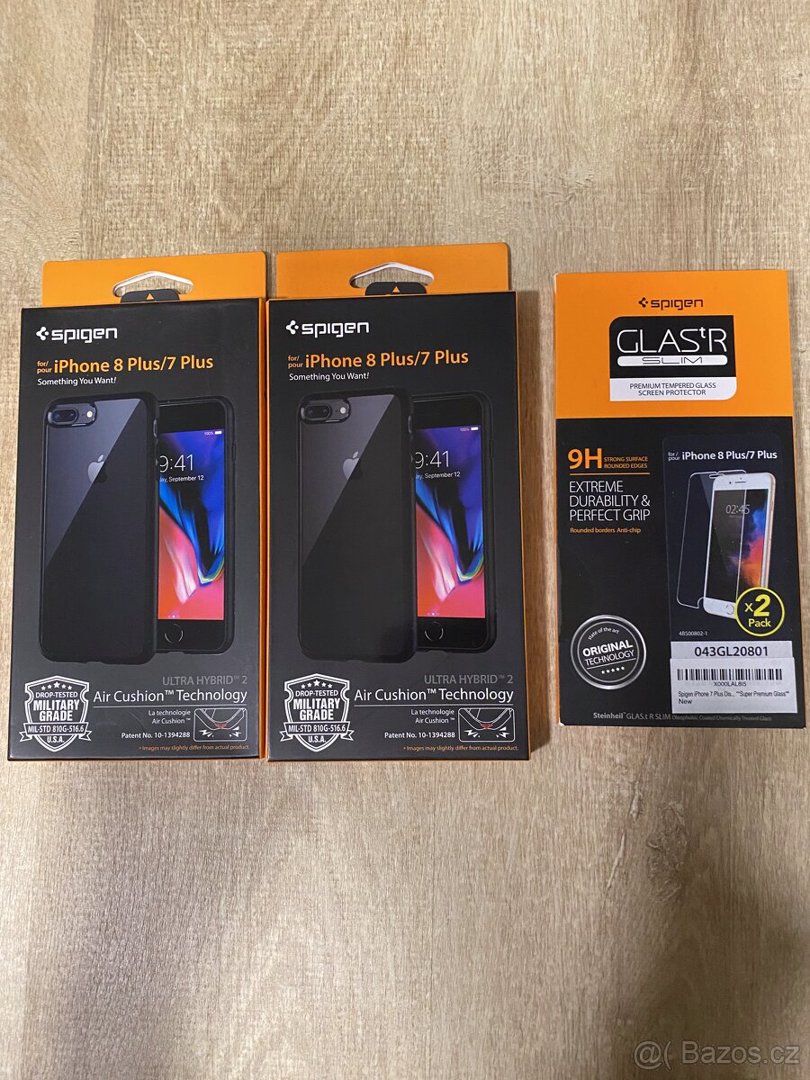 Ochranné pouzdro, fólie, sklo - iPhone 8 Plus/7 Plus